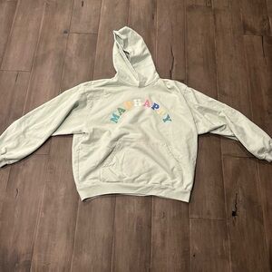 Madhappy Light Green Hoodie with Vibrant Lettering